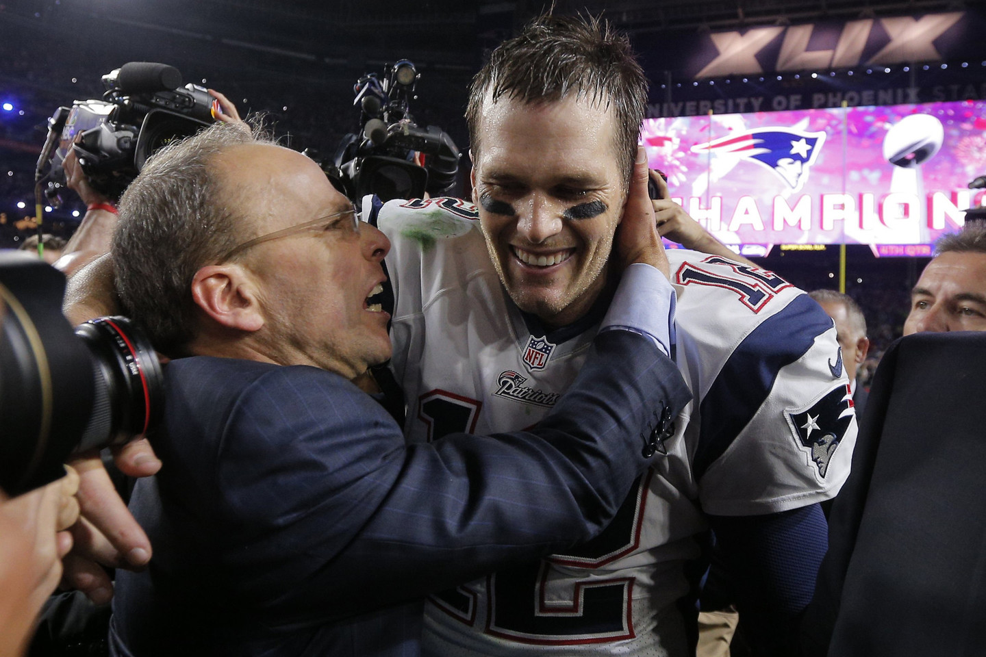 T.Brady su „Patriots" tapo NFL čempionu.<br>Reuters/Scanpix nuotr.