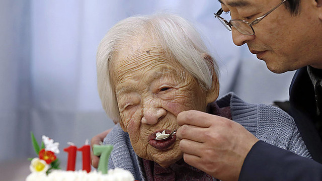 Mirė seniausiu pasaulyje žmogumi laikyta Misao Okawa