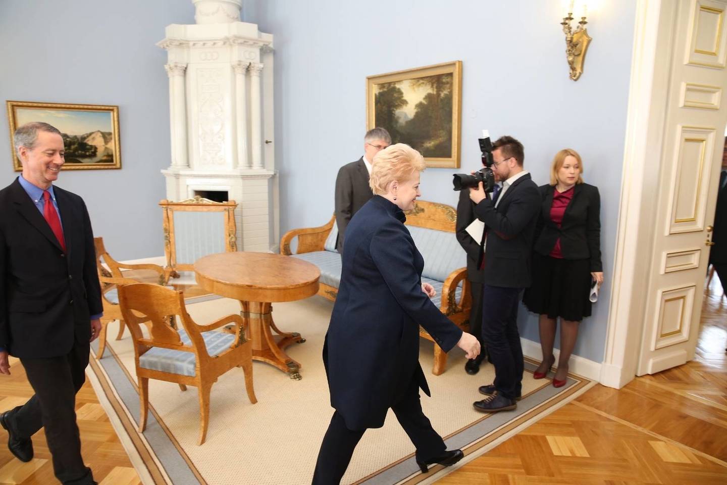 JAV delegacijos susitikimas su D.Grybauskaite.
