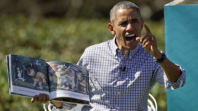 Barackas Obama tramdė būrį bičių išsigandusių vaikų