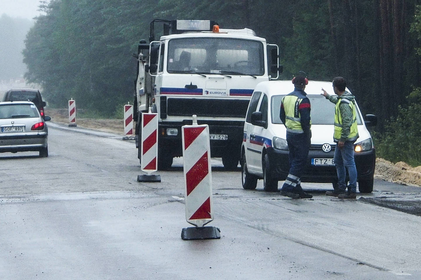 „Via Baltica“ kelyje prie Panevėžio prasideda remontas, bus ribojamas eismas.