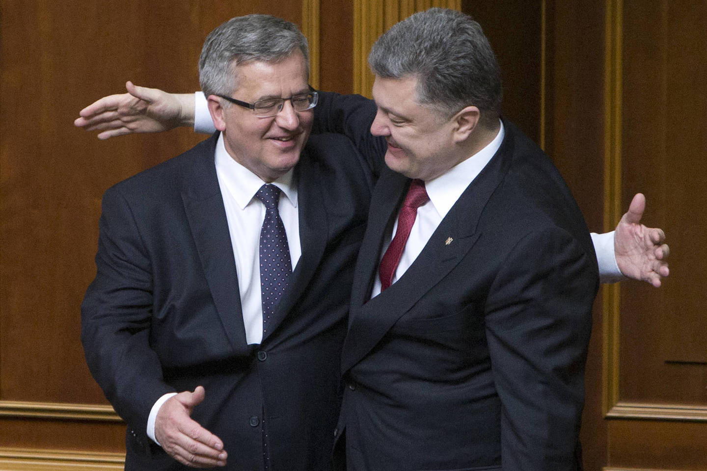P.Porošenka susitiko su Lenkijos vadovu B.Komorowskiu.