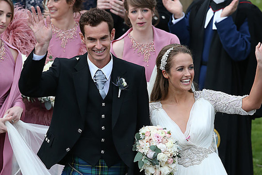 Škotijos teniso žvaigždė Andy Murray vedė ilgametę draugę