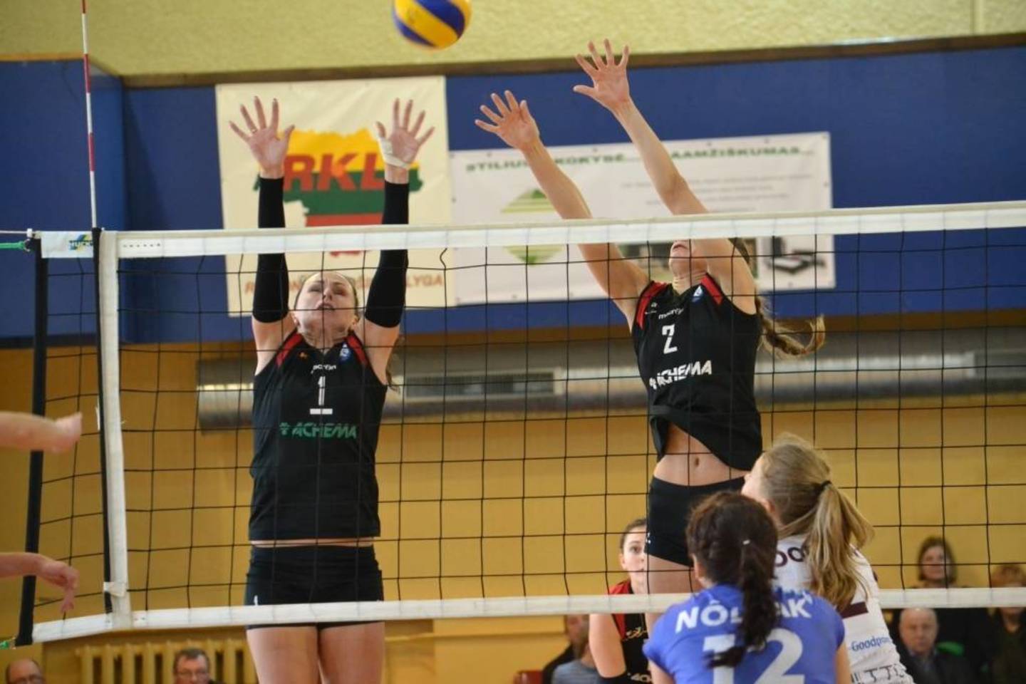 Jonavos „Achemos" tinklininkės gina Lietuvos čempionių titulą.