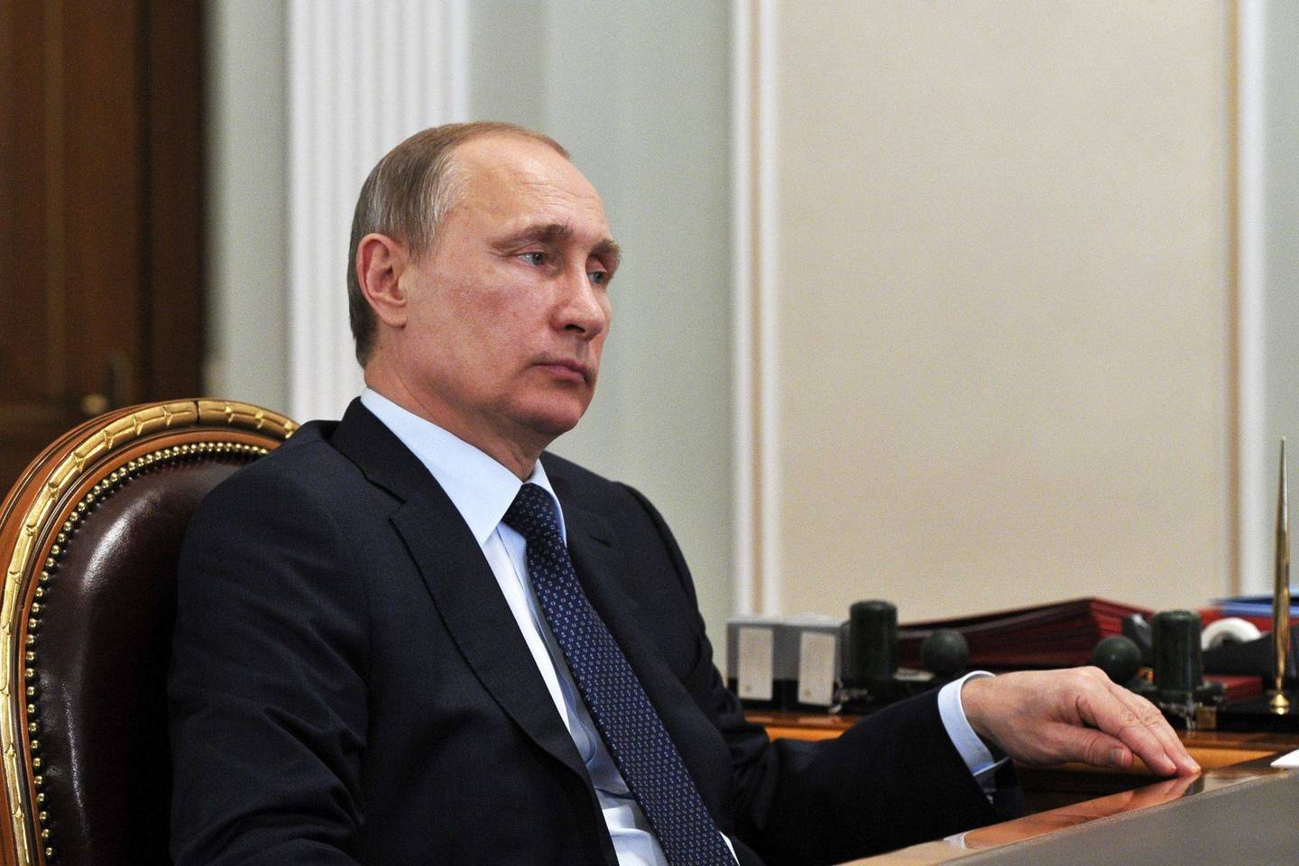 V. Putinas sulaukė tokios kontroversiškai vertinamos pergalės dėl Rusijos vaidmens Ukrainos konflikte ir pernai įvykdytos Krymo aneksijos.