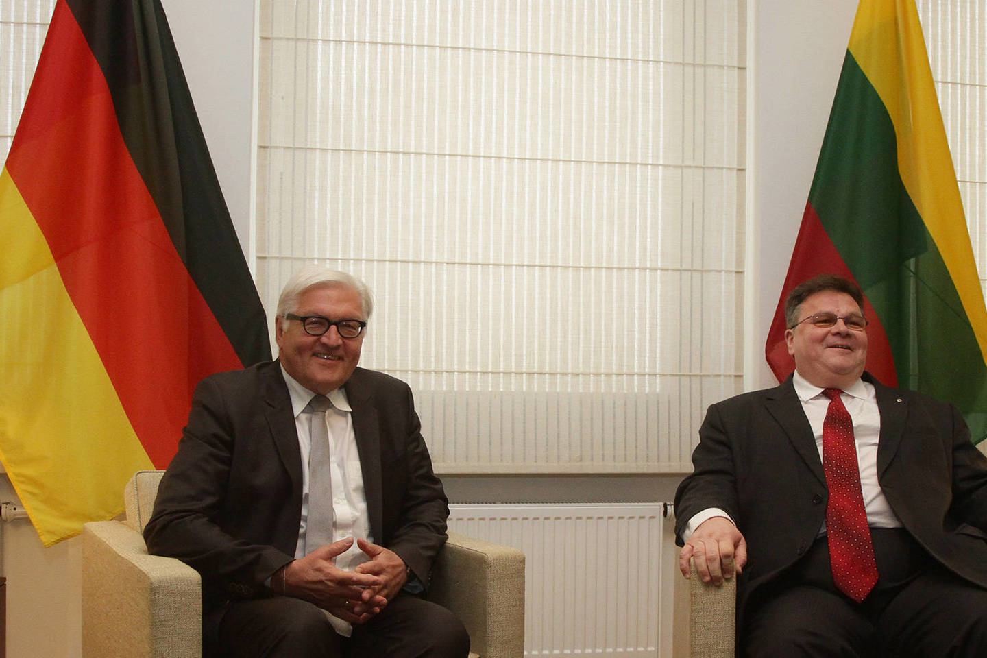 F.W. Steinmeieris (kairėje) Vilniuje bendravo su L.Linkevičiumi.
