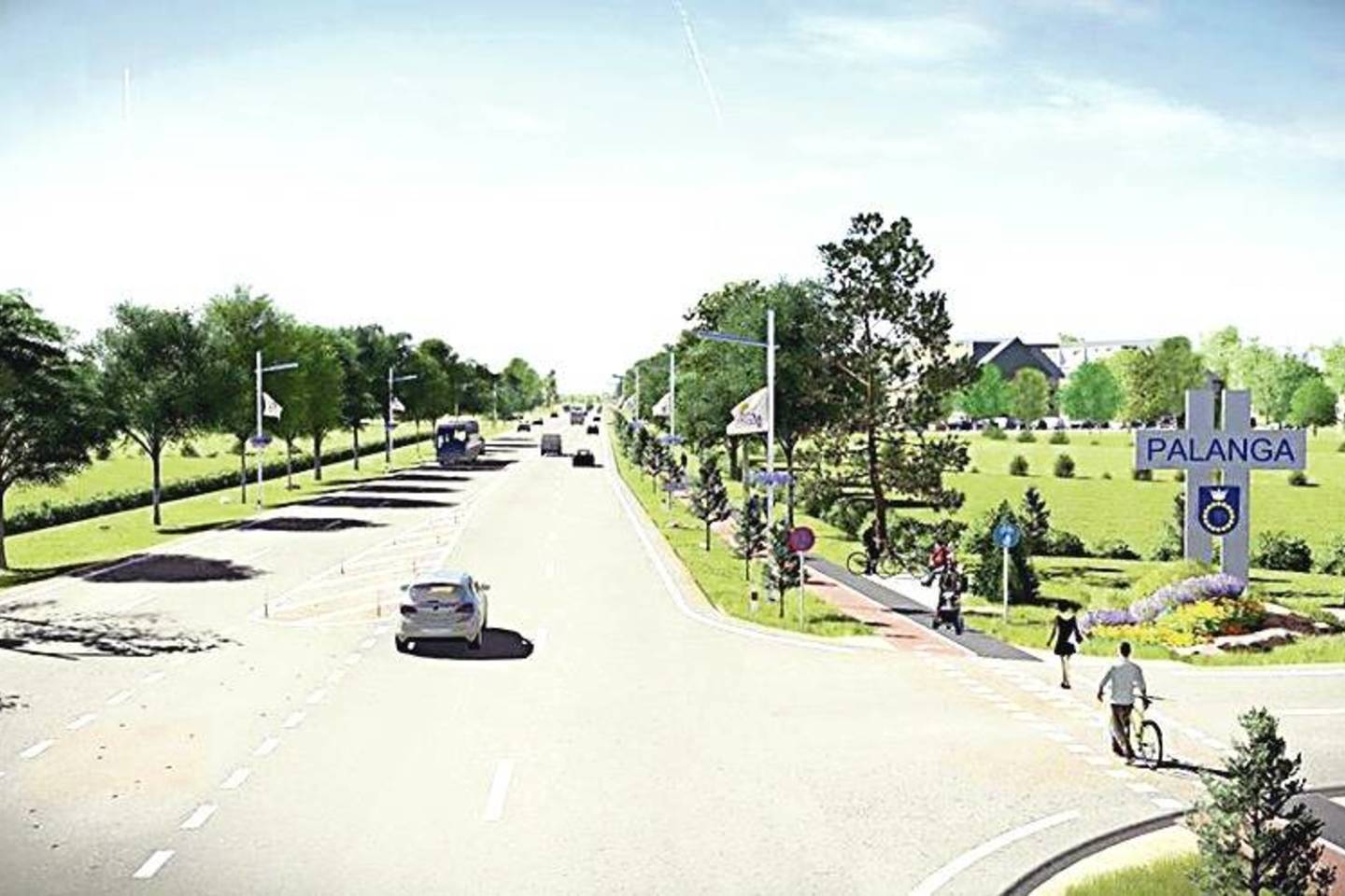 Šiuo metu apšiuręs ir siauras įvažiavimo į Palangą kelias ateityje pagal projektuotojų sumanymą turėtų virsti modernia keturių eismo juostų magistrale.