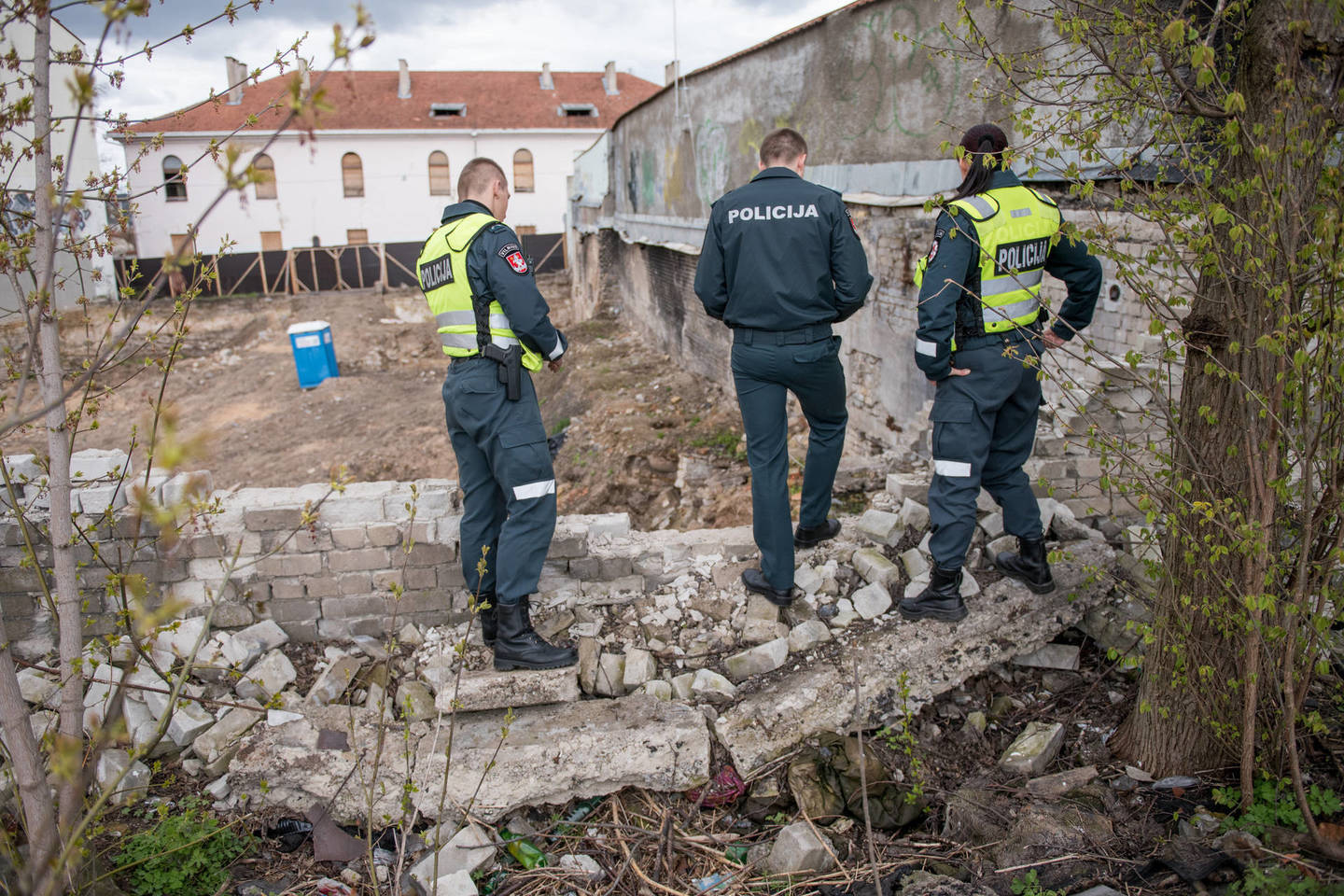 Vilniaus senamiestyje darbininkai rado šovinių.