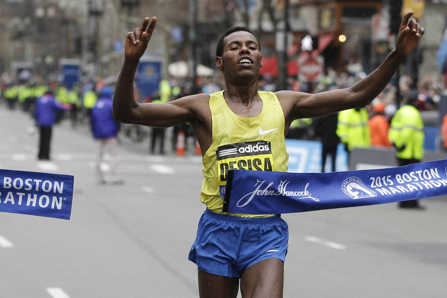 Bostono maratoną laimėjo L.Desisa.<br>AP nuotr.