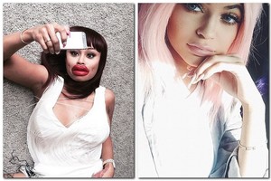 Vulgarioji Blac Chyna išsityčiojo iš Kim Kardashian sesers