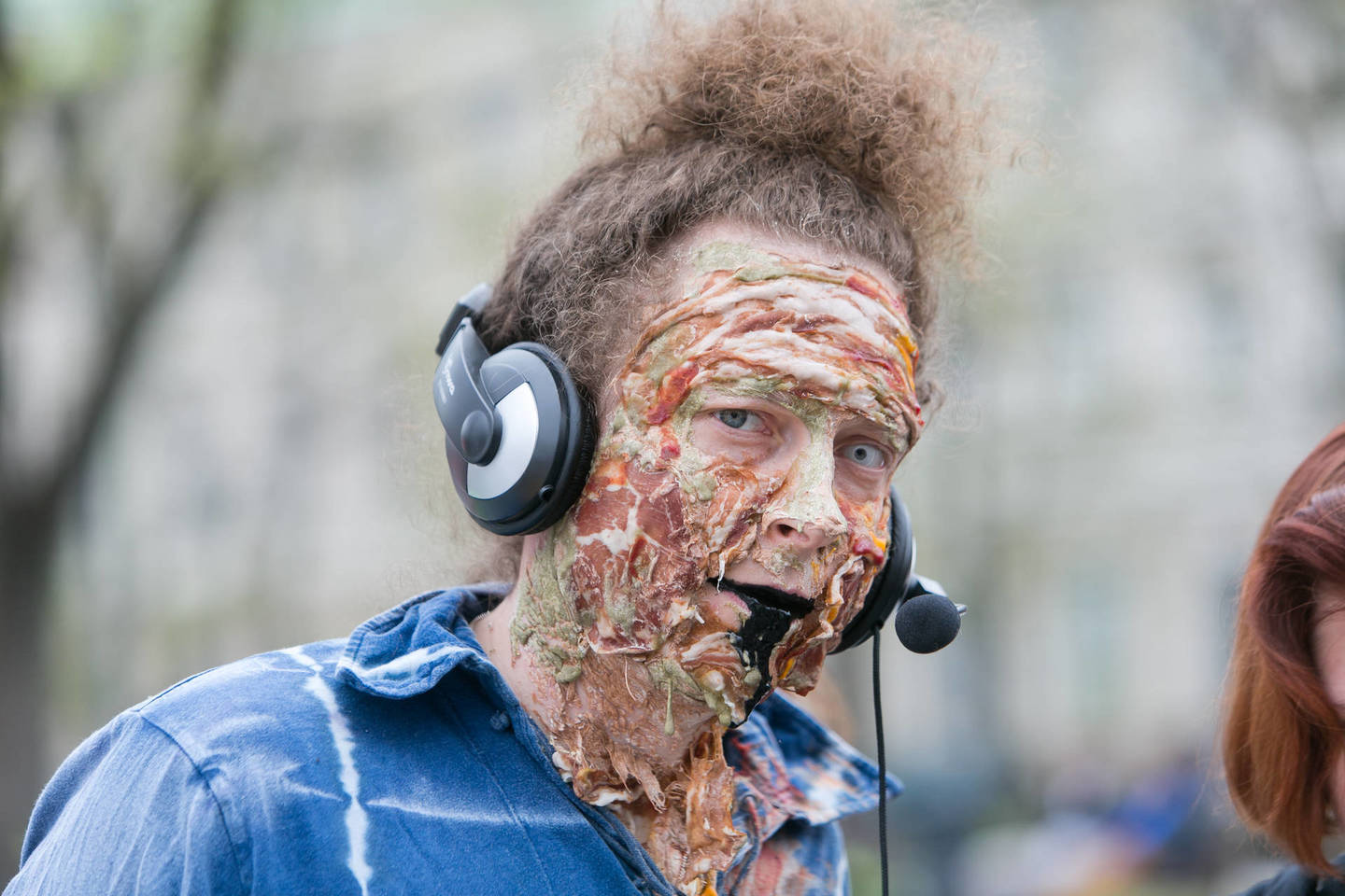 Teatralizuotos zombių eitynės Vilniuje.