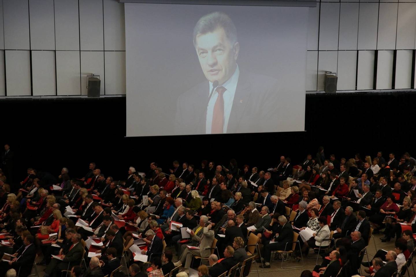 Socialdemokratų suvažiavime.