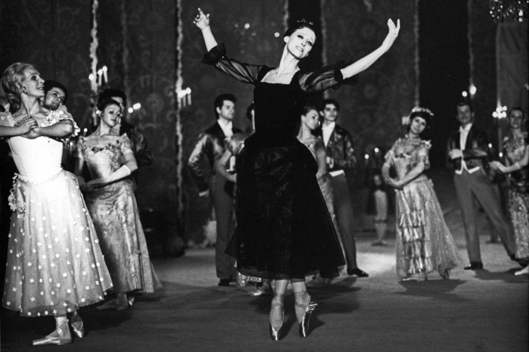 M.Pliseckaja filme-balete „Ana Karenina“. 1974 metai.<br>Kadras iš filmo „Ana Karenina“.