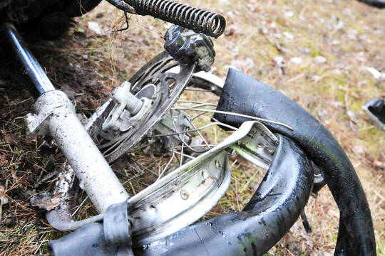 Per avariją Panevėžyje nukentėjo motociklo keleivis