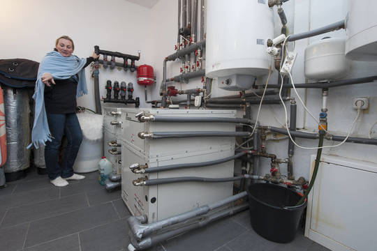 Geoterminio šildymo įrangai paklojo paramos pamatus