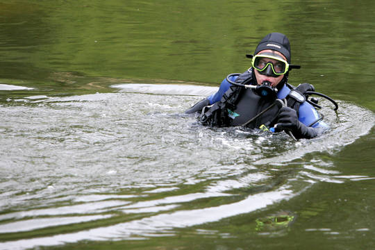 Villhelmo kanale greta Klaipėdos nuskendo visureigis