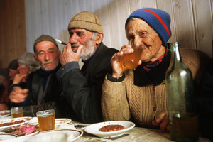 Kalnai mėsos netrukdo gruzinams sulaukti šimto metų