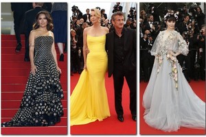 Raudonasis Kanų kilimas mirga nuo įspūdingų suknelių su šleifais