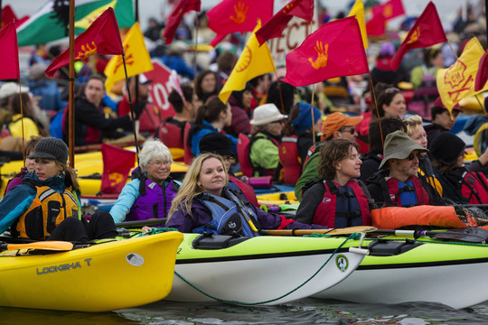 Aktyvistai protestavo prieš „Shell“ planus pradėti tyrimo darbus Arkties vandenyne.<br>AP nuotr.