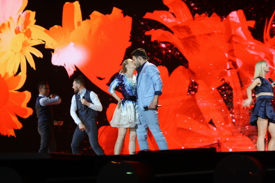 Lietuvių dueto „eurovizinis“ bučinys vos nesibaigė nesėkme