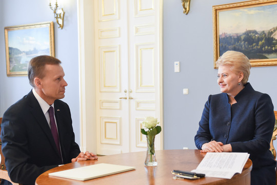 Prezidentė į Turkiją pasiuntė ambasadorių A. Brūzgą