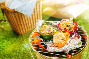 Įdarytos daržovės – lengviems vasaros pietums