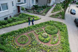 Gražiausią daugiabučio gėlyną Vilniuje sukūrė vyras