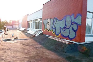 Kalėti nuteistas grafitininkas vėl šėlo