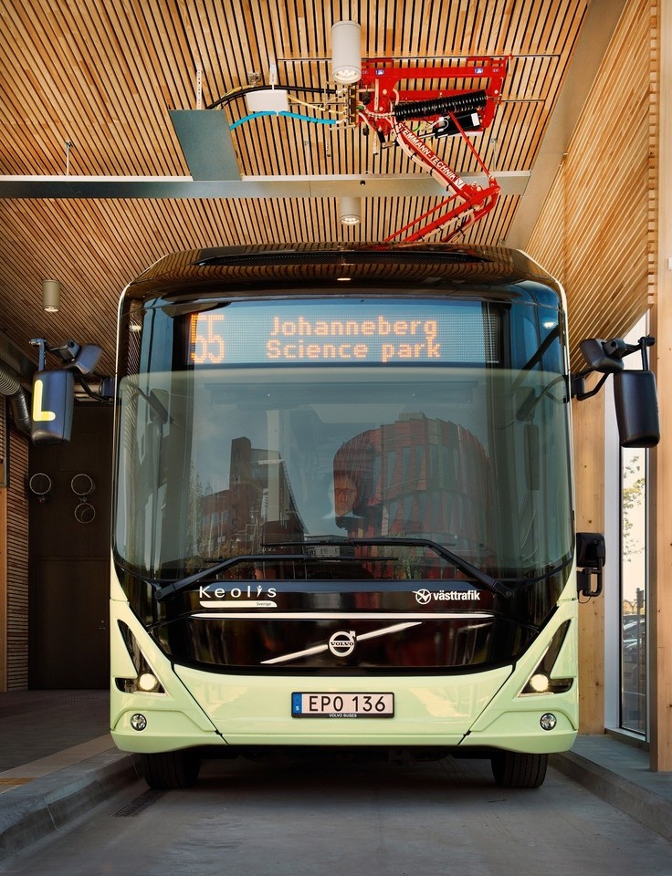 Geteborge jau rieda pirmieji elektriniai autobusai.<br>Gamintojo nuotr.