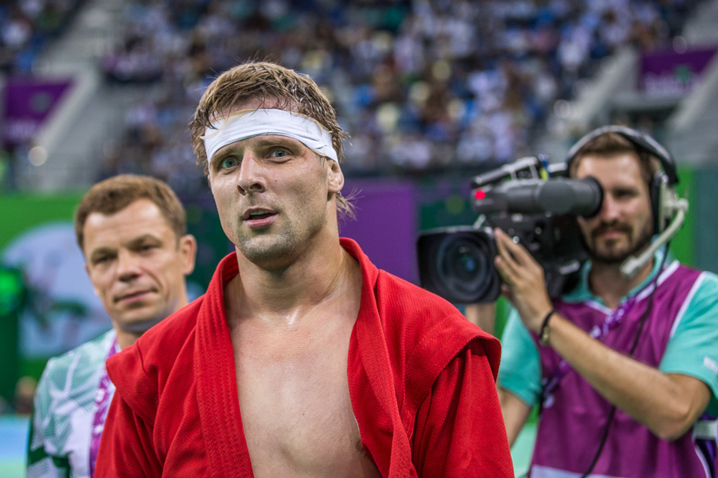 Europos žaidynėse R.Matukas iškovojo bronzą sambo varžybose.<br>V.Dranginio/LTOK nuotr.