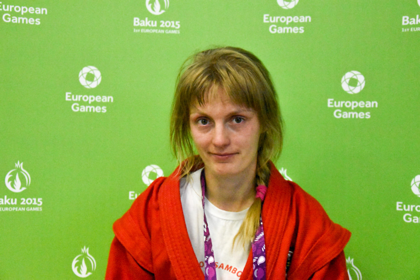 R.Aksionova Europos žaidynių sambo varžybose kovos dėl bronzos medalio.<br>G.Smilingytės/LTOK nuotr.