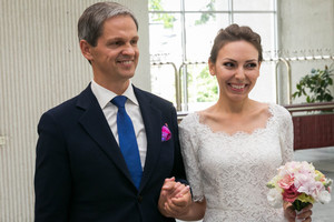 Verslininkas Nerijus Numavičius vedė mylimąją Kaetaną Leontjevą