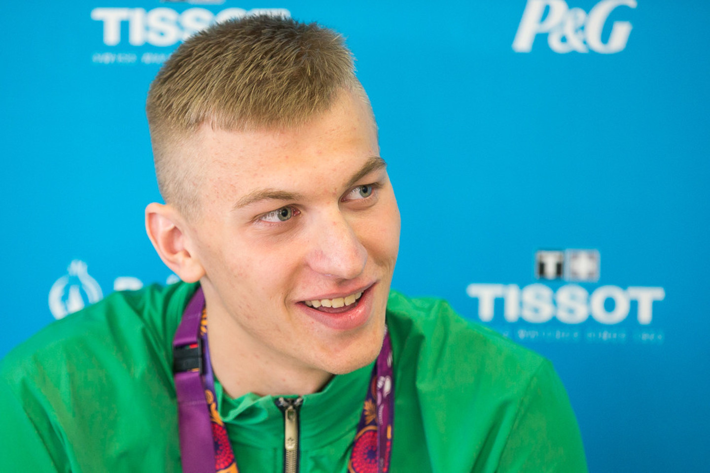 Plaukikas A.Šidlauskas laimėjo Europos žaidynių Baku auksą 50 m krūtine rungtyje.<br>V.Dranginio/LTOK nuotr.