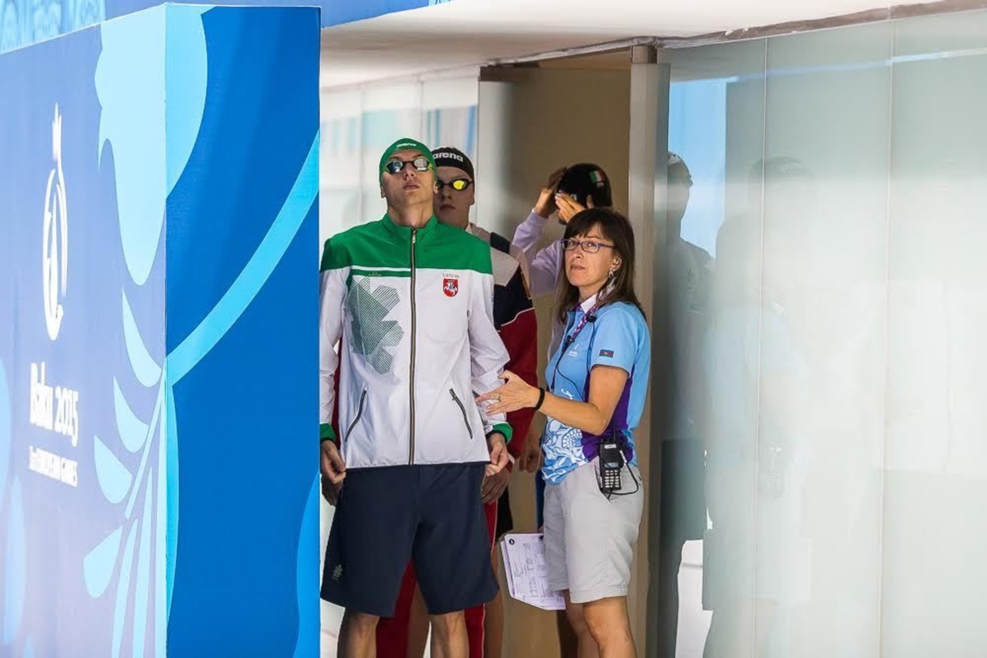 Europos žaidynių Baku plaukimo 100 m krūtine finale A.Šidlauskas iškovojo sidabro medalį.<br>V.Dranginio/LTOK nuotr.