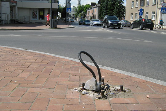 Marijampolėje karys iš JAV sukėlė avariją