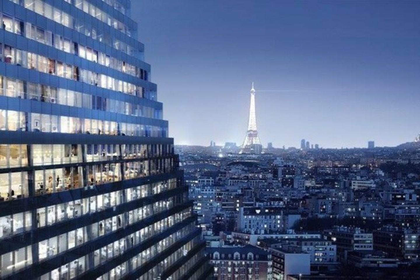 Įtikinti Paryžiaus valdžią leisti statyti šį dangoraižį prireikė 6,5 metų.<br>Herzog &amp; de Meuron (archdaily.com) nuotr.