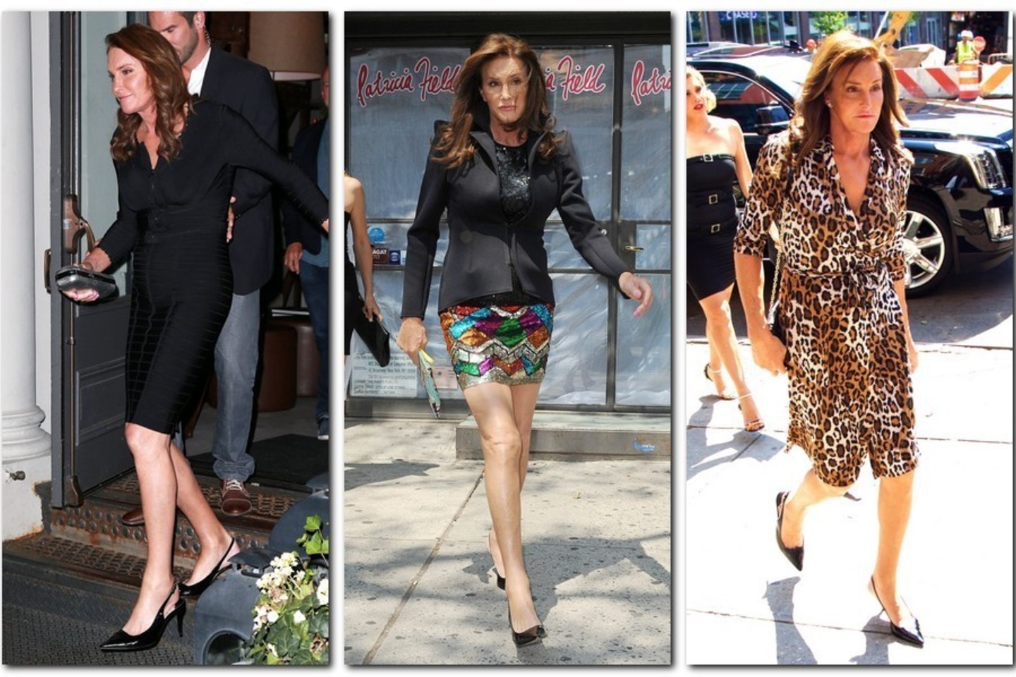 Lytį pakeitusi Caitlyn Jenner negali atsidžiaugti suknelėmis.<br>„ViDA Press“ nuotr.