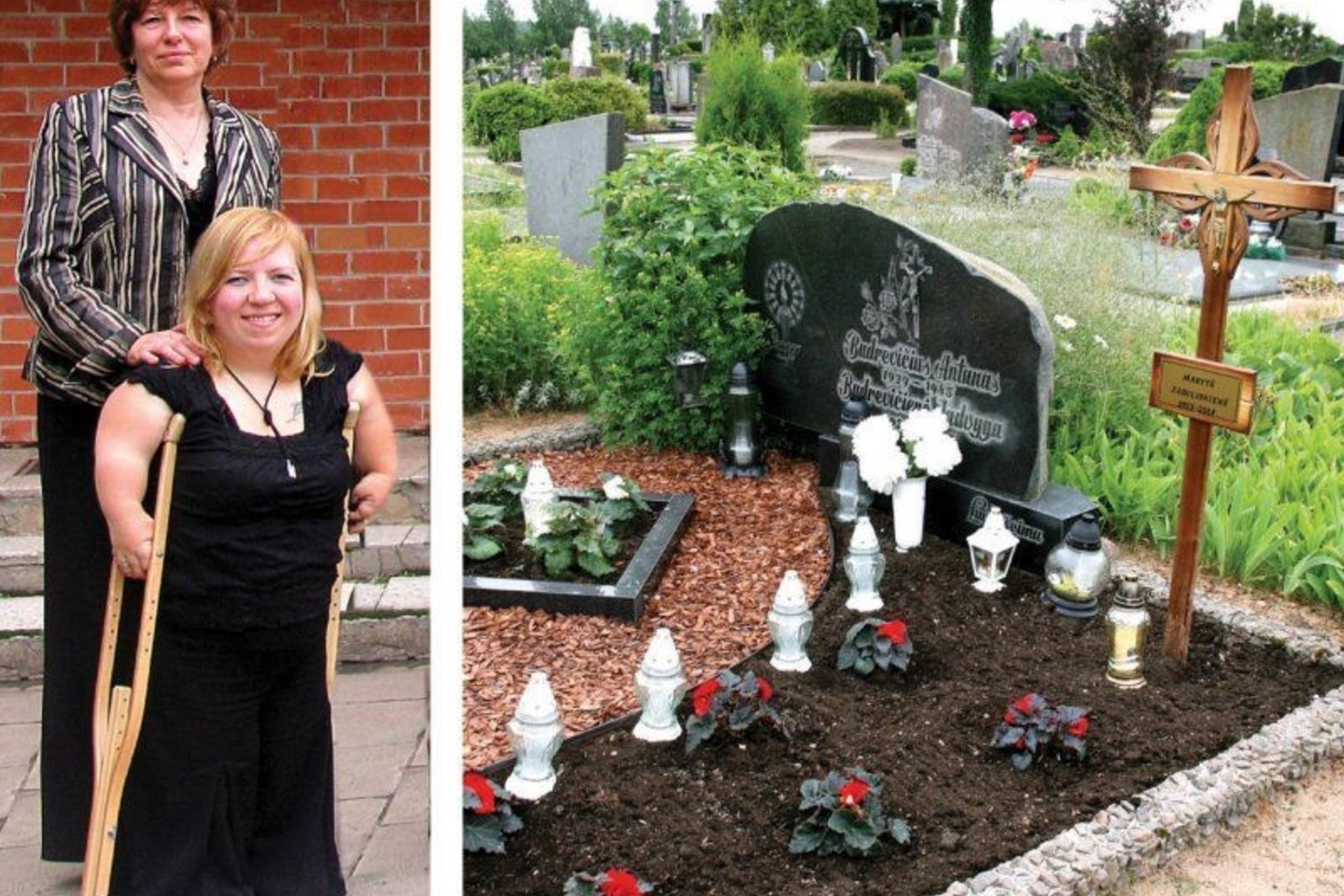 Šalia savo tėvų palaidotos M.Zabulionienės kapą lanko tik šeima: vyras, sūnūs ir dukra Irma, o tie, kuriuos ji gelbėjo, gėlių neatneša.<br>A.Švelnos nuotr.
