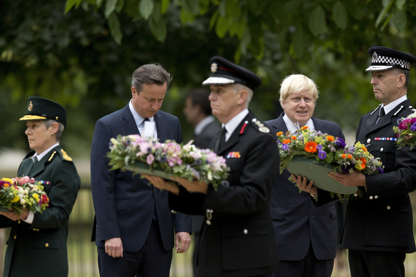 Britai paminėjo Londono sprogdinimų metines.<br>AP nuotr.