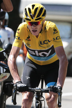 Ch.Froome'as laimėjo dešimtąjį lenktynių etapą.<br>AP nuotr.
