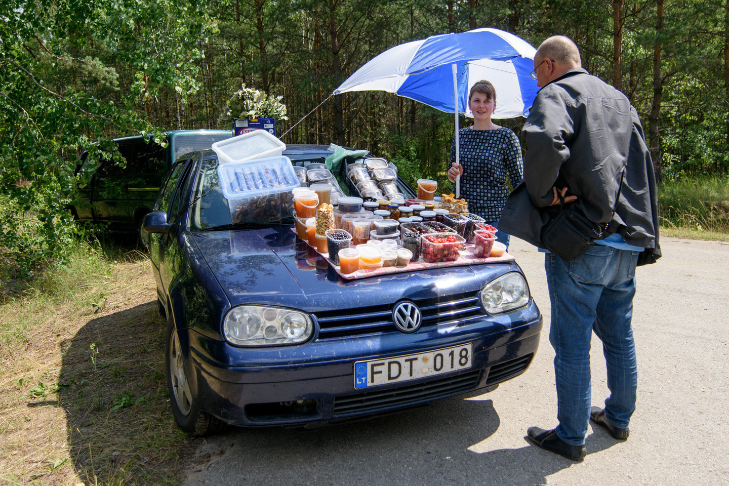 Pakelėje prie Druskininkų – miško gėrybių gausa.