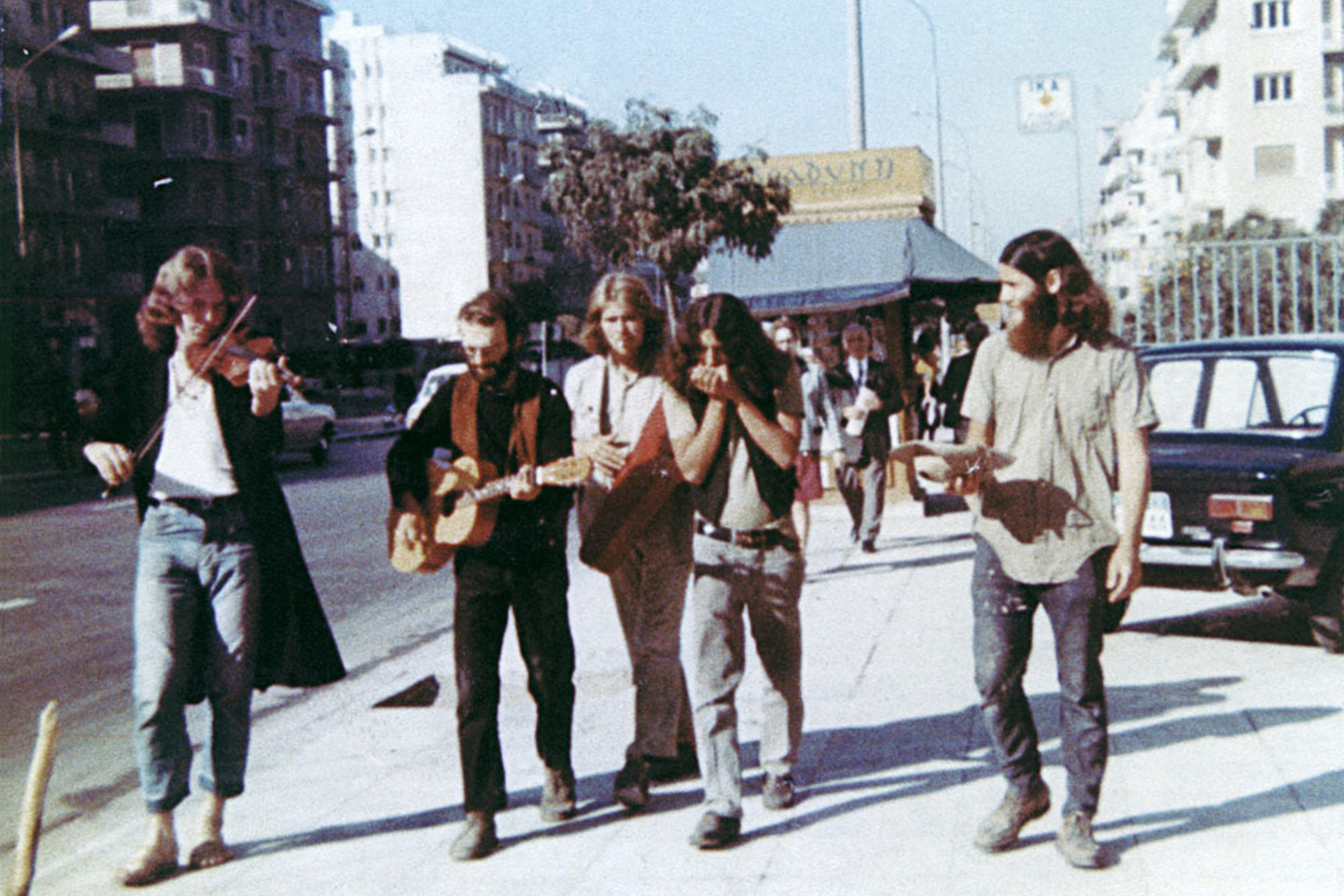 Ričardas Slavinas su draugais 1971 metais Jungtinėse Amerikos valstijose.<br>Asmeninio albumo nuotr.