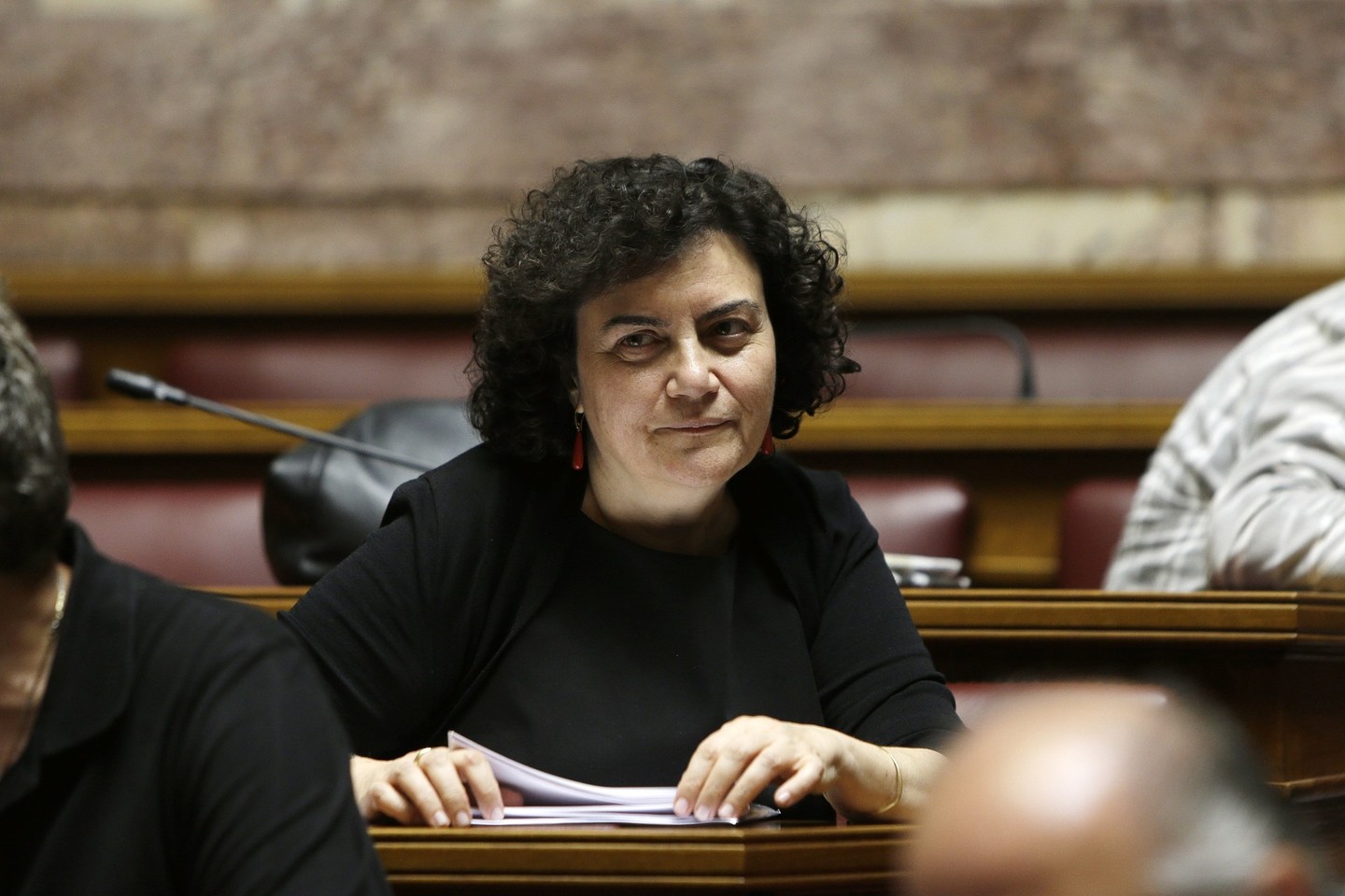 N.Valavani yra A.Tsipro kairiosios partijos „Syriza“ narė.<br>AP nuotr.
