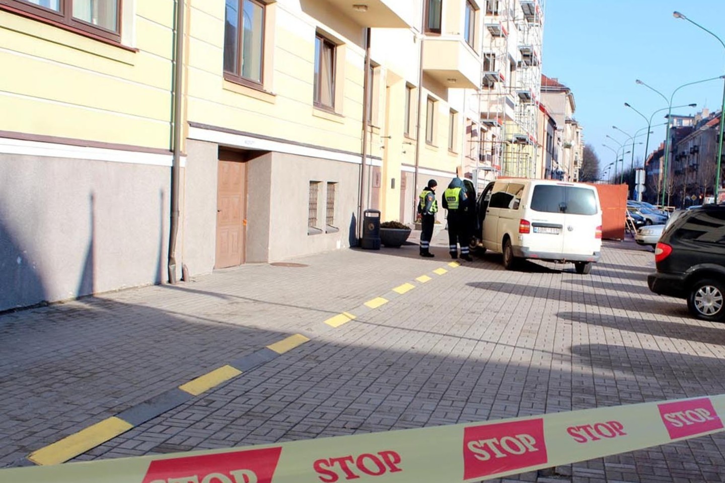 Vyras kėsinosi susideginti prie savivaldybės pastato Liepų gatvėje.