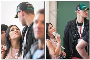 Lenktynėse krepšininkas M. Katelynas prie krūtinės glaudė žmoną