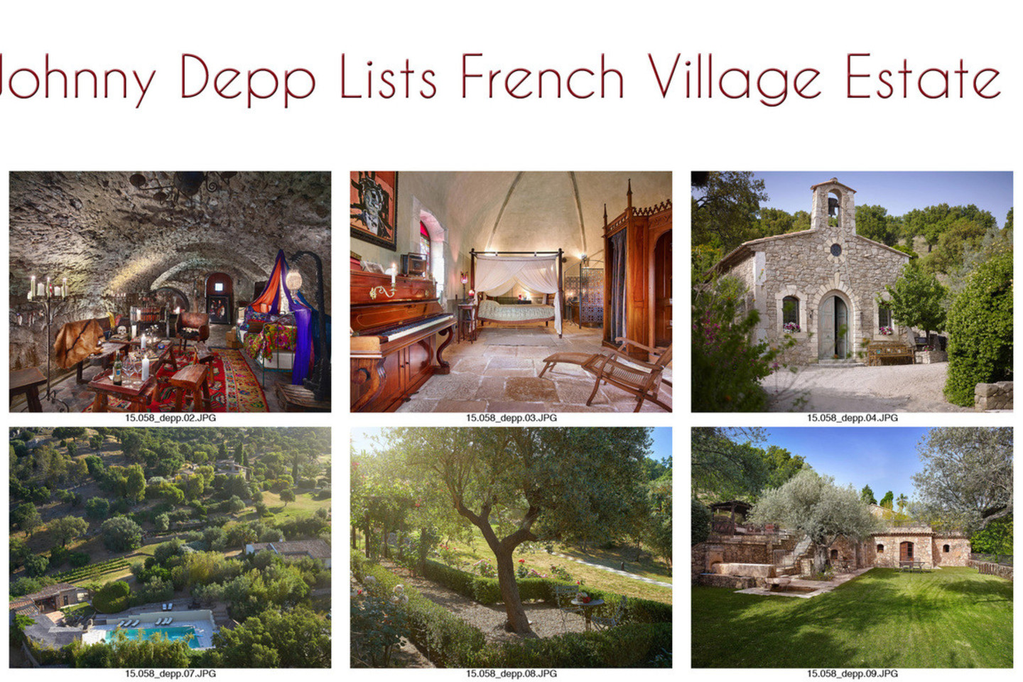J.Deppas parduoda nuosavą kaimelį Prancūzijoje.<br>ViDA press nuotr.