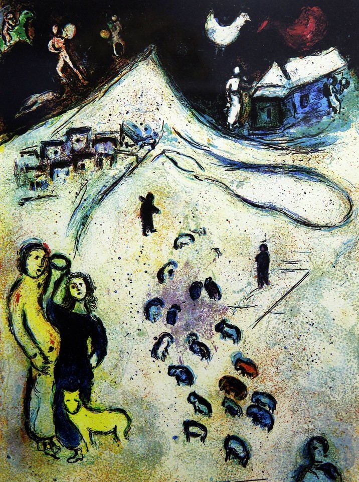 Lietuvos teatro, muzikos ir kino muziejuje surengta žinomo dailininko Marco Chagallo paroda „Stebuklo laukimas“.<br>R.Danisevičiaus nuotr.