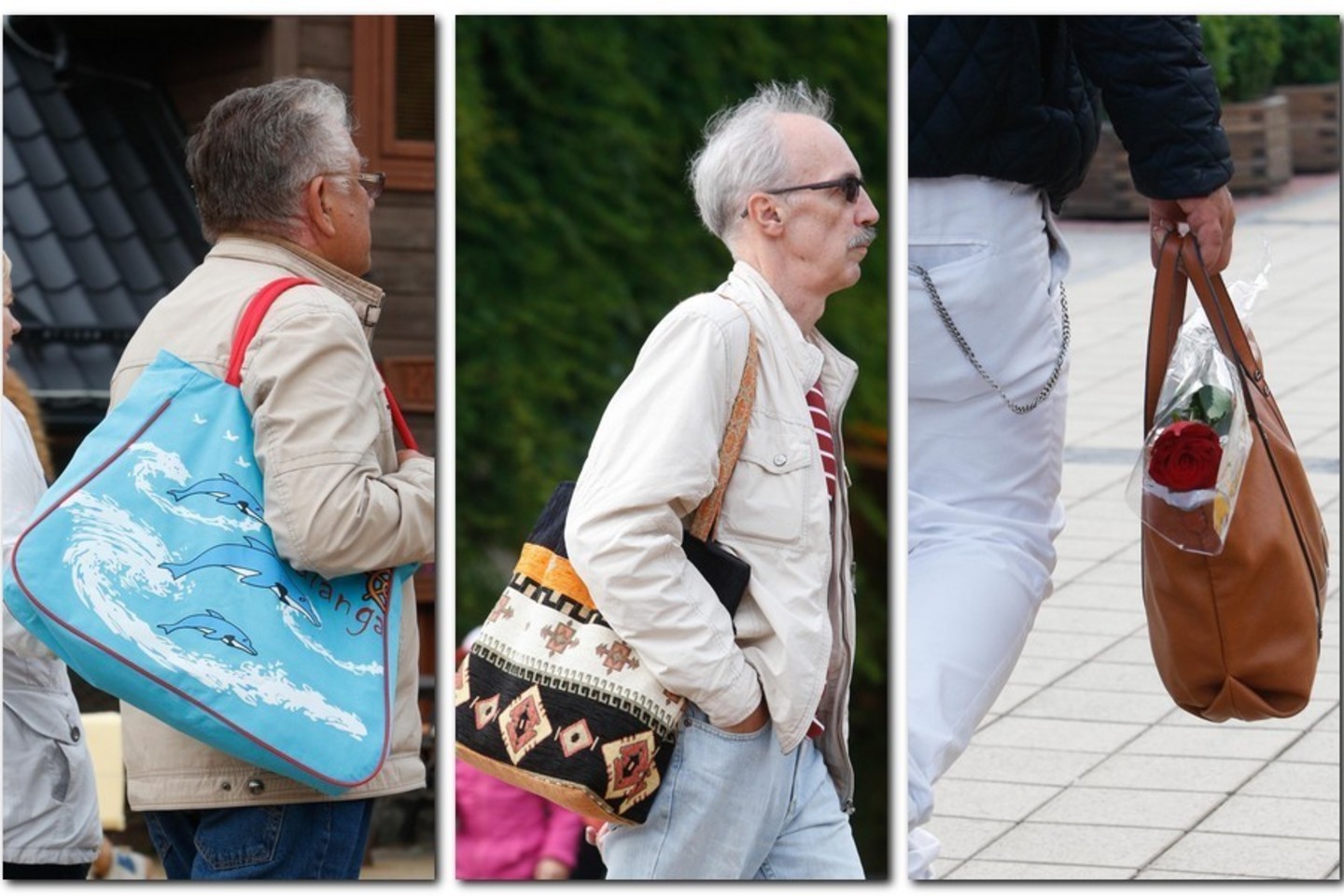 Palangoje – spalvinga vyrų rankinių madų šou.
