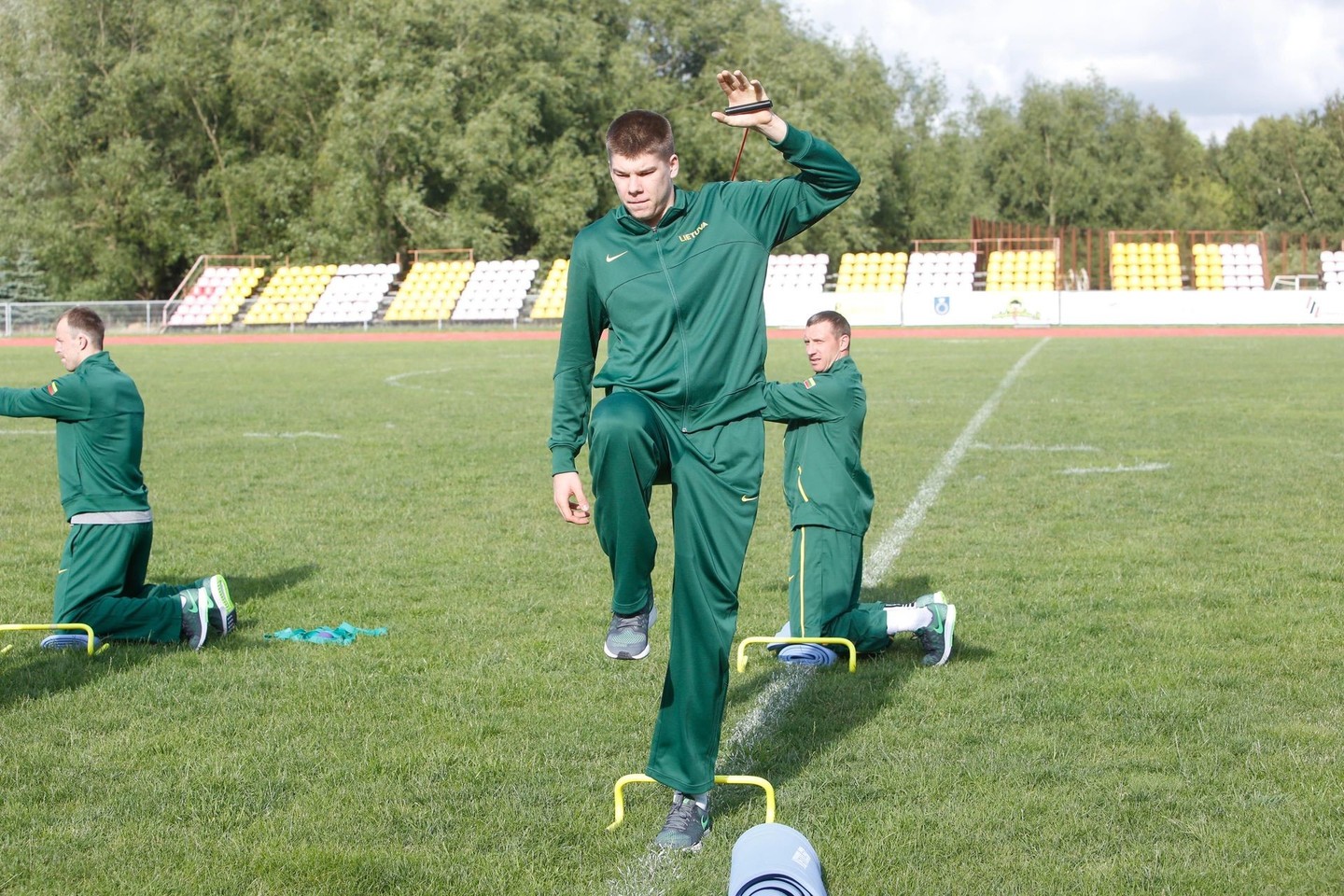 R.Giedraitis pluša treniruočių stovykloje.