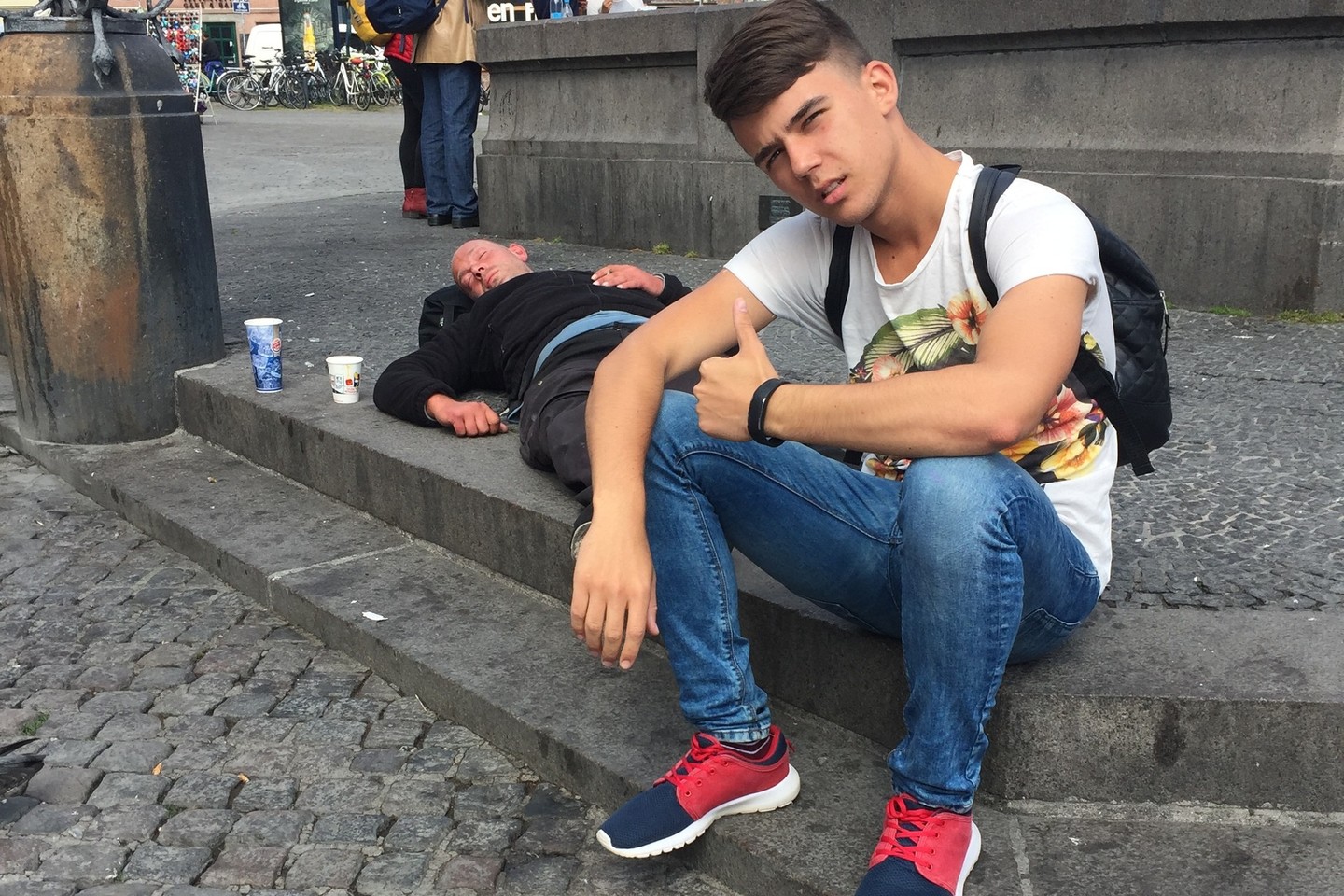 A.Janonio kelionės į Daniją akimirka.